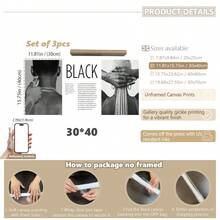 3pcs/Set, Canvas Hanging Painting, Framed Wall Decoration, And Women Art, Back View, Modern Fashion, Bar, Cafe, Family And Dormitory Wall Decoration, Room Decoration, Living Room Decoration, Bedroom, Dining Room Kitchen Decoration, Home Decoration