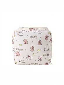 1pc Large Capacity Sanitary Napkin Storage Bag, Cartoon Sanitary Napkin Storage Bag, Portable Menstrual Tool Kit, Multi-Purpose Waterproof Storage Bag, Nursing Pad Storage Bag, Tampon Bag, Feminine Product Bag, Vacation Storage Bag, With Compartments Inside For Better Classification Of Items For Sanitary Napkins