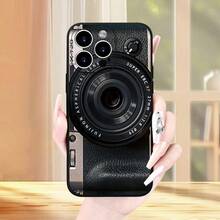 Simple Fujifilm X-T20 camera lens close-up Professional Photography essential print All-black phone case for Phone17 Pro MAX/11/12/13/14/15/15 Pro/15 Plus/15 Pro Max/X/XS Max/XR/11 Pro/12 Pro/13 Pro/14 Pro/12 Mini/13 Mini/11 Pro Max/12 Pro Max/13 Pro Max/14 Pro Max/14 Plus/6/6s/6 Plus/7/8/16 Pro/16 Plus/16 Pro Max  Galaxy A54/A14/A12/A13/A15/A32/A33/A24/A52S/S20/S21/S22/S23/S24/S23 Plus/S24 Ultra/S25/A15/A33/A23 Android phone case, essential for daily commuting, MagSafe support, less yellowing, Halloween gift, Virgin Mary Day sticker image UV printing, Independence Day gift, Christmas wallpaper image UV printing, Valentine's Day gift, Birthday gift for friends and family - Negro - Ver 7