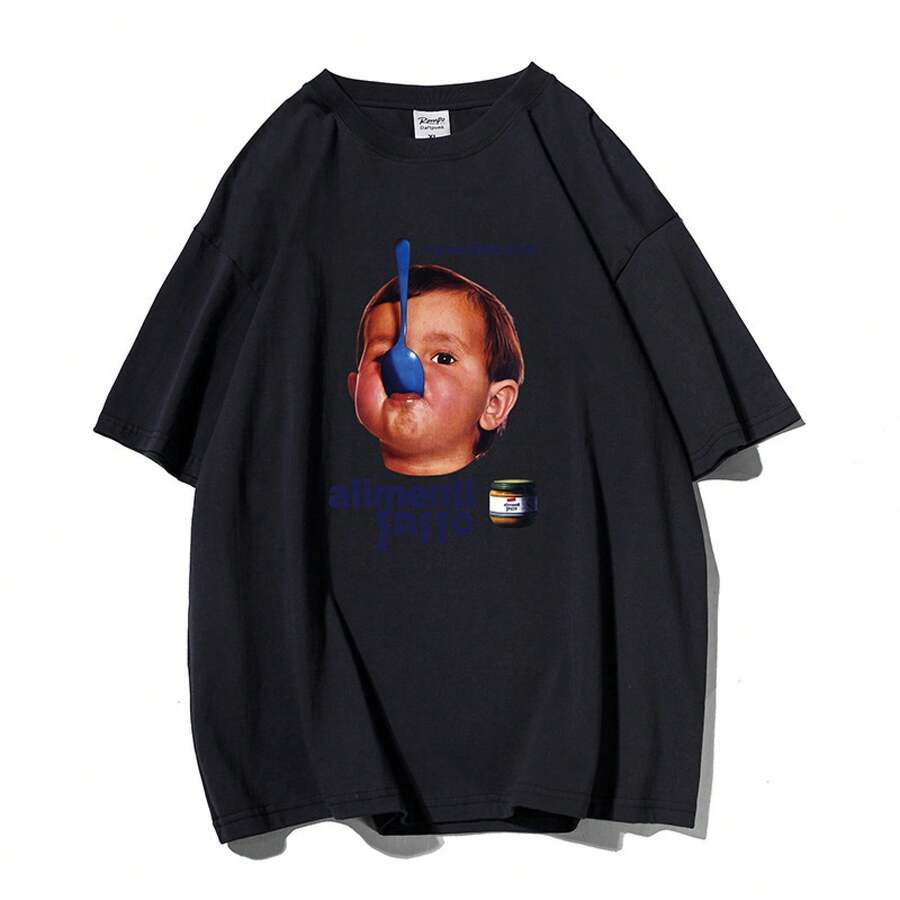 American Cotton Round Neck Short Sleeve T-Shirt For Men