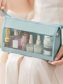 7 pièces/set + 1 pièce Grand sac de rangement de voyage, sacs de rangement étanches et portables, convient pour les voyages, les dortoirs, l'école, les vacances, avec sac à chaussures, sac à sous-vêtements, sac à chaussettes, sac à linge