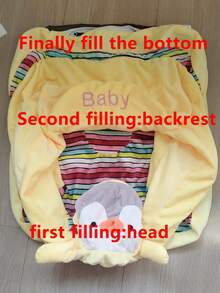 Libsit 1pc Only Cover Toddler Anti-Fall Training Sitting Posture Sofa, Enlarged And Thickened Toddler Learning Seat. Baby Sofa Seat Cover. Filling Is Not Included Baby Sofa Support Seat Cover Baby Plush Chair Learning To Sit Comfortable Toddler Nest Puff Washable Without Filler