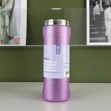 32oz 950ml Cup Vacuum Flasks & Thermoses Water Bottle Drinkware Thermo Tumbler Stainless Steel Thermal Mug Cold Hot Coffee - Màu tím lấp lánh -24oz - Xem 3