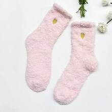 1/3/5双女士日式刺绣爱心厚款保暖袜，适合产后 - 彩色 - 查看 13