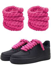 1pair Thick Rope Shoe Laces For Chunky Shoelaces Replacement Laces For Men's And Women's Shoelaces,Sneakers.Shoelaces(120cm/47.24inch)