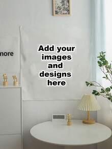 1 PC Custom Photo Door Curtain/Window Curtain - Add Your Own Images And Designs, Durable Polyester Fabric Suitable For Indoor/Outdoor Use, Perfect For Weddings, Birthdays, Graduations, Christmas, Valentine's Day And New Year Decorations.