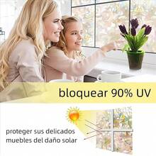 TOPTHEROAD 60x500cm Polarizado Vinilo para Ventana, Pelicula Privacidad Ventanas Película de Vidrio, Adherencia Electrostática, Anti Calor y Adecuado Hogar Oficina (60X500CM) - 60X500CM - Ver 2