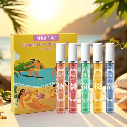 5PCS/1PC 10ml Plum & Black Amber, Sandalwood & Candied Violet, Pistachio & Salted Caramel Vanilla, Brazilian Jasmine Dragon Fruit, Orchid & Coconut Pr