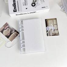 A6尺寸透明便携式活页夹，双按扣设计，美观大方。可用作卡片活页夹、透明贴纸簿、照片收纳袋或相册。也适用于存放计划簿、笔记本、贴纸簿和办公用品。 - 彩色 - 查看 11