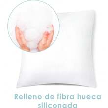 Relleno de Cojín de Fibra Hueca Siliconada de Alta Recuperación 2/4/6 Unidades, Suave, Mullido, Antialérgico. Cojín Decorativo para Casa, Dormitorio, Salón o Coche - Blanco - Ver 4