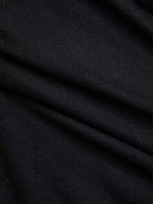 Elegant Women Long Sleeve Mini Dress, Knitted Fabric With Unique Faux Leather Bow Design, Fashion Outfit. Women's Dress With 2 In 1 Look