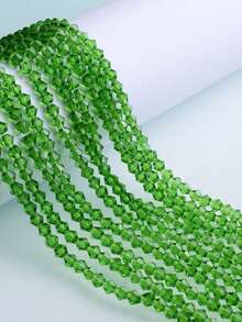 10 Strands (Approx. 1200+ Pcs) 4mm Shiny Glass Beads, Austrian Crystal Glass Rondelle Beads, Spacer Beads For Bracelets, Necklaces, Anklets, Earrings, Jewelry DIY Loose Beads - Multicolor - View 28