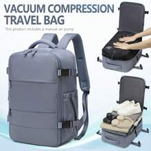 LONNKE Vacuum Compression Backpack - Airline Approved, Lightweight & Spacious, Multi-Functional Travel & Business Bag, With Adjustable Shoulder Straps, Water Bottle Pocket, Laptop Compartment, Nylon Lining, Luggage Strap, Washable, Travel Essential | Adjustable Strap Backpack | Zipper Closure, Travel Backpack - Multicolor - View 16