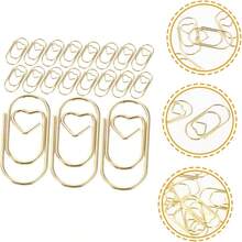 20/50/100/200 peças de clipes de papel em formato de coração dourado, pequenos mini clipes engraçados para escritório, escola, organização de mesa em casa, organização de arquivos, escola, escritório, marcadores de página multifuncionais de design doméstico, clipes em formato de coração coloridos para macaron, clipes de fichário criativos de metal