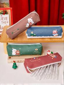 1 Stück transparente Mesh Federtasche, tragbare Aufbewahrung geeignet für Schüler Mesh Federtasche, Reißverschluss Mesh Tasche, multifunktionale transparente Federtasche Aufbewahrungstasche, geeignet für Büromaterial, Kosmetik, Reisezubehör, für Schulmaterial, Schulanfang, Weihnachtsdekoration, Weihnachtsgeschenke