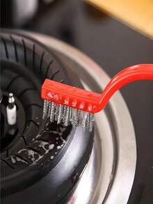 Stove Cleaning Tool Set, Paired With Brush Kit - Plastic, Color Coded (Black, Red, Yellow, White, Green, Blue, Brown) - Suitable For Gas/Oven/Induction Cooker, Shower, Bathtub, Sink, Oven, Dishwasher Multi Surface Safety