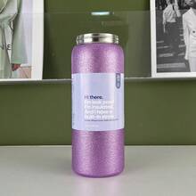 32oz 950ml Cup Vacuum Flasks & Thermoses Water Bottle Drinkware Thermo Tumbler Stainless Steel Thermal Mug Cold Hot Coffee - Màu tím lấp lánh - 32oz - Xem 3