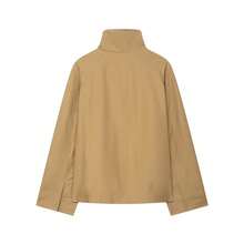 Áo gió ngắn cổ đứng thời trang nữ mới của DEEKA mùa thu - Màu Khaki - Xem 2