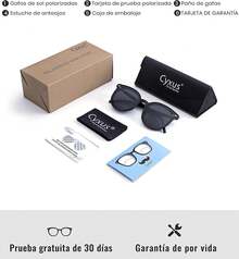 Lentes de Sol para Mujeres, Lentes Polarizados Mujeres Lente Retro Protección UV para Conducir, Viajar, Compras - azul - Ver 8