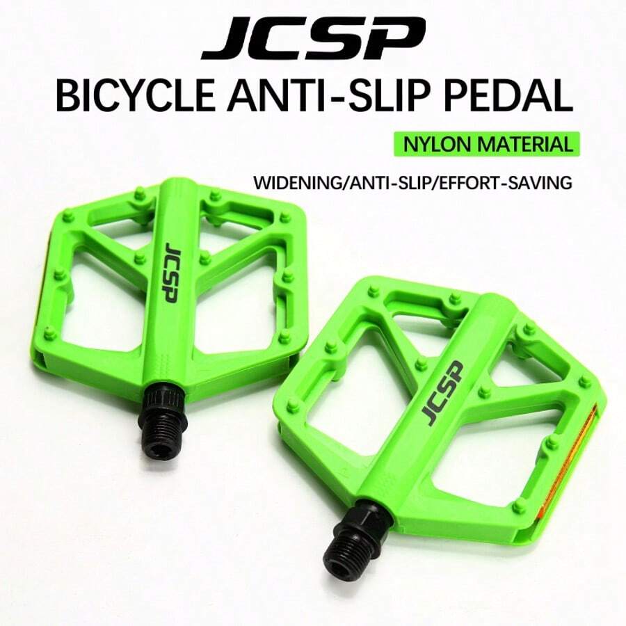 Bicycle Pedals, JCSP Nylon Bicycle Pedals, Anti-Slip Bicycle Pedals, Suitable For Various Bicycles, Wide/Anti-Slip/Ergonomic Bicycle Pedals, Cycling Bicycle Pedals