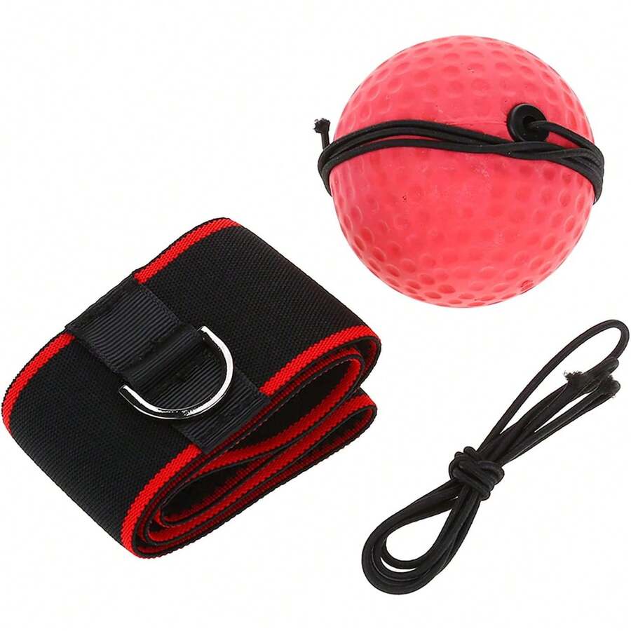 Pelota de Boxeo para Reflejos con Banda elástica para la Cabeza para punzón MMA, Entrenamiento de Enfoque de Velocidad, Juego de Ejercicio para práctica de Ejercicio para Adultos y niños(E305-H01) - 1 - Ver 1