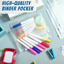 6/12个A7/A6/A5透明塑料现金信封，带弹性封口 - 耐用、可重复使用的现金整理袋，适用于礼品、小型企业、办公室和学校，适合储蓄计划、双周储蓄、10000美元储蓄和储蓄策略。