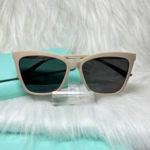 Women's 2-In-1 Clip-On Glasses Acetate Nylon Square Size L - Beige - View 5