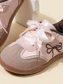 Kids' Casual Shoes, New 2025 Autumn Model, Girls & Boys Sports Shoes, Minimalist Soft Bottom, Super Soft (Kindly Select According To Actual Foot Length) - Pink - View 6