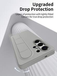 1pc Fashionable Phone Case, Business, Commute, Popular, Wrist Strap, Invisible Stand, Protective Cover Series, Compatible With Samsung Galaxy S25 Ultra, Galaxy S25 Plus, Galaxy S25, Also Fits Galaxy S24 Ultra, Galaxy S24 Plus, Galaxy S24 - Multicolor - View 10