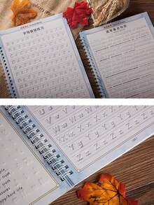 专业书法套装 - 凹面书法英文练习本，完美呈现优雅字体 - 彩色 - 查看 7