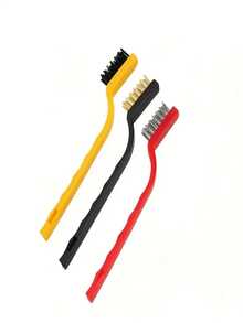 Stove Cleaning Tool Set, Paired With Brush Kit - Plastic, Color Coded (Black, Red, Yellow, White, Green, Blue, Brown) - Suitable For Gas/Oven/Induction Cooker, Shower, Bathtub, Sink, Oven, Dishwasher Multi Surface Safety