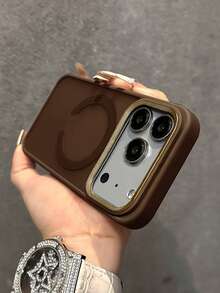 VOUVI Ốp lưng điện thoại chống sốc, từ tính, mờ đính đá lấp lánh, tương thích với iPhone 17 16 15 14 13 12 11 Pro Max, cũng như 17 Air 16 15 14 Plus. Phụ kiện điện thoại cao cấp dành cho nam và nữ, ốp lưng cơ bản, quà tặng mùa xuân, sinh nhật, kỷ niệm. - Nâu sẫm - Xem 30