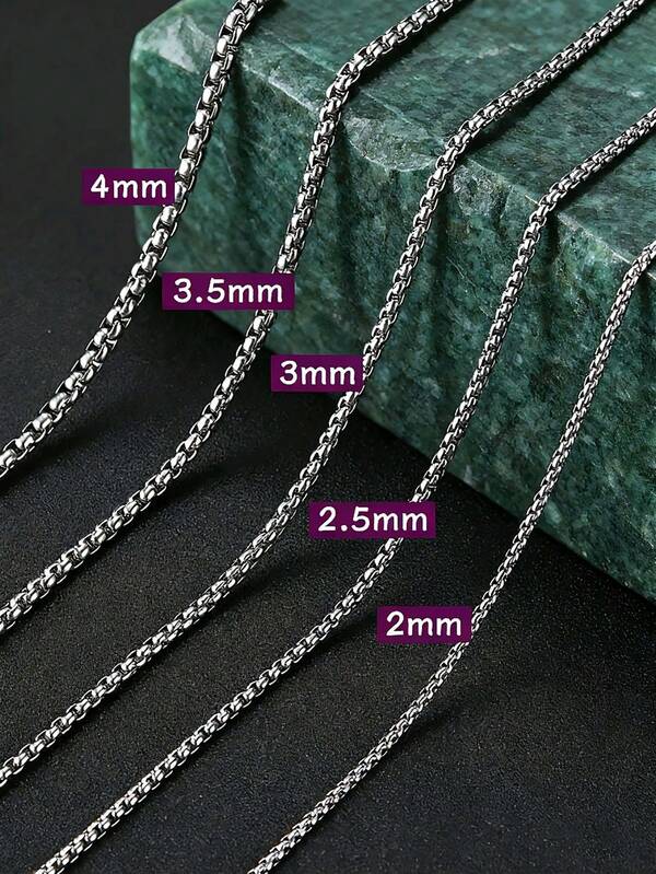 1 قطعة سلسلة عنق من الفولاذ المقاوم للصدأ بسمك 2-3 مم، إكسسوارات مجوهرات أنيقة بطراز الهيب هوب، سلسلة من الفولاذ المقاوم للصدأ مطلية بالذهب عيار 18 قيراط، سلسلة عنق بسيطة وشاملة، مناسبة للارتداء اليومي والتنسيق، إكسسوارات رجالية من الفولاذ المقاوم للصدأ للاستخدام اليومي والأعمال