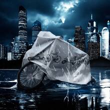 Newly Upgraded Thickened Bicycle Dustproof And Rainwater Cover Small Motorcycle Waterproof Cover For Outdoor Bicycles And Motorcycles Storage Peva Material Waterproof And Dustproof