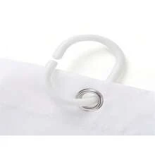 1pc One Piece Bathroom Curtain Decoration, Bathroom Shower Curtain, Suitable For Home, Hotel, Washable Curtain, Machine Washable Polyester, Suitable For All Seasons, Bathroom Partition