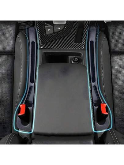 40 cm/15,7 tum mjuk gelfyllnad i bilsätet - julklapp, julklapp, förvaringsdyna för springor i bilsätet, mjukt gelmaterial som sitter tätt mot sätes- och armstödskanter, bilnödvändighet