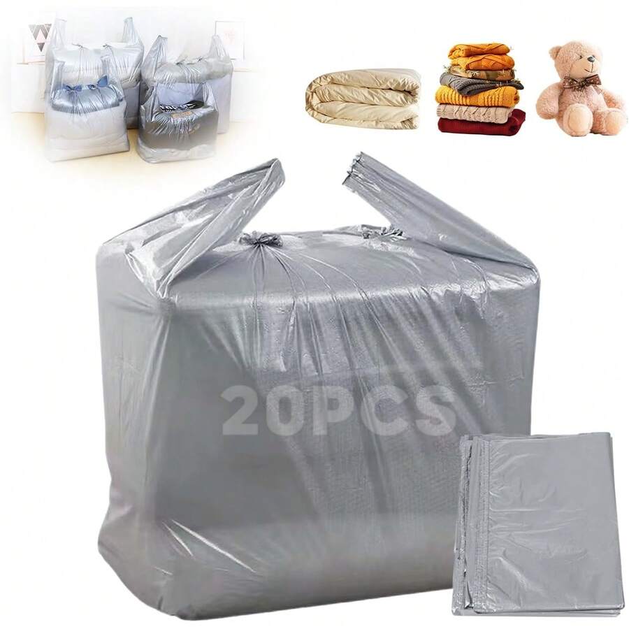 QICHEN 20 Bolsas de Mudanza Resistentes Grandes, Bolsas de Almacenamiento Extragrandes Resistentes, Peso portador 25KG - 1 - Ver 1