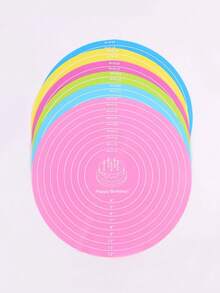 1pc Kneading Mat - Non-Stick, Easy To Clean - Available In Blue/Purple/White/Pink, Easy To Clean, Suitable For Biscuits, Dough, Cake Baking, Essential Baking Tools For Chinese Pastries, Great For Christmas, Easter, Thanksgiving, Kneading Mat, Easy To Clean And Store, Heat Resistant, Available In Blue/Purple/White/Pink, With Cake Size Ring, Suitable For Making Cakes, Dough, Biscuits, Baking, Essential Tools For Home Baking