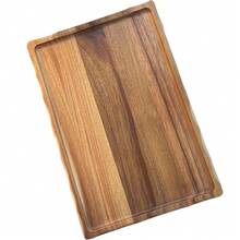 1 Peça Bandeja de Servir de Madeira de Acácia, Prato de Madeira Pequeno, Bandeja Porta-Velas, Decoração para Casa, Adequado para Mesa de Centro, Festa de Aniversário, Café da Manhã, Decoração de Banheiro, Piquenique ao Ar Livre, Natal, Halloween - Uma Bandejinha Encantadora