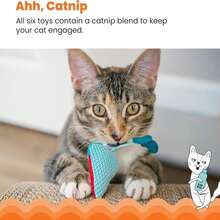 Catstages Hide &Amp; Seek Fish Bowl Interactive Cat Toy With Two Catnip Blend Toys, Blue - MàuC - Xem 4