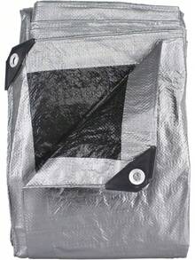 Lona con Sellado Térmico, Ideal para Campamentos, Jardinería, Industria y Hogar, Color Gris, 4 x 5 metros, Protección UV, Modelo 5491 : Herramientas y Mejoras del Hogar - 4x5 m - Ver 5
