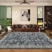 1pc Moroccan Vintage Floral - Classic Bohemian Area Rug, European & American - Rectangular Soft Faux Wool Washable Carpet, Suitable For Living Room, Bedroom, Entryway, Bathroom, Hallway, Patio, Kitchen, Indoor Outdoor, All Season Large Size Mat, Home Decor - Multicolor - View 7
