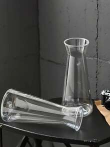 2/5/8/1/10 pièces Petits vases en plastique transparent, vases décoratifs mini modernes et mignons, convenant pour mariage, mariée, cadeau, anniversaire, décoration de table de restaurant, Noël, Halloween, Saint-Valentin