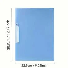 A4 Rotating Side-Opening File Folder With Clips, Can Hold 40/50 A4 Papers, Waterproof And Dustproof Storage Organizer For Documents, Files, Reports, Scores, Resumes, Exam Papers, Office/School Papers, Art Papers, Back To School Supplies - Multicolor - View 3