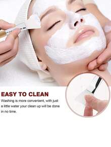 Bộ dụng cụ trộn mặt nạ bằng gỗ 6 món, bát tre, dao trộn, thìa tre đầu tròn, cọ đắp mặt nạ lông mềm, cọ đắp mặt nạ silicon cán gỗ và thìa đong, bộ dụng cụ trộn mặt nạ đất sét tự làm, dụng cụ làm đẹp tại spa tự làm, thích hợp sử dụng tại tiệm làm đẹp tại nhà - Nhiều màu - Xem 6