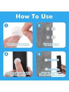 10pcs Magnetic Remote Control Holder - Remote Organizer, Floating Wall Mount, Hole-Free Installation, Silicone Remote Control Holder Wall Mount, TV And Tool Rack - Multicolor - View 2