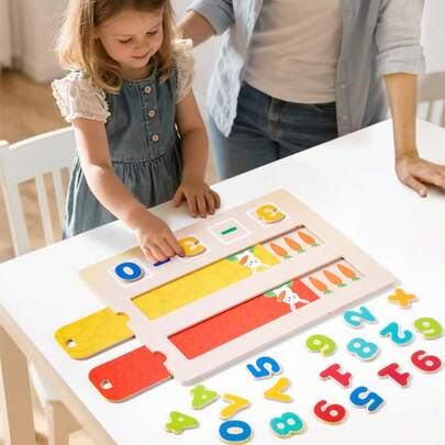 Juguetes educativos de madera para la primera infancia, ayudas didácticas para la cognición de sumas y restas, juegos de emparejamiento divertidos, aprendizaje de colores y matemáticas, juegos de rompecabezas, ayudas didácticas de aritmética, rompecabezas de sumas y restas para la primera educación, juguetes numéricos, cálculo de sumas y restas, tablero de rompecabezas, rompecabezas de educación primaria, iluminación de matemáticas y aritmética