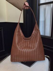 Fashionable Large Capacity Shoulder Bag For Women, Design Tote Bag - Coffee - View 4