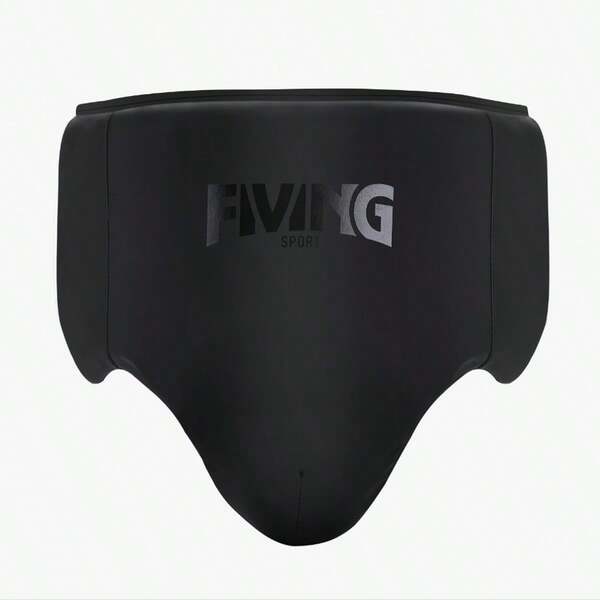 1pc FIVING PU Boxing Groin Guard, One Size Adjustable, Professional Boxing Protective Cup, Adult Men & Women Competition Boxing, MMA, Muay Thai, Karate Protective Gear