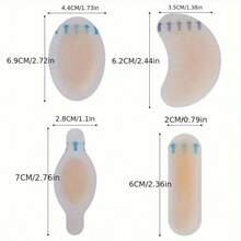 18片装隐形水胶体凝胶水泡创可贴水泡垫适用于足跟足趾保护皮肤 - 彩色 - 查看 4